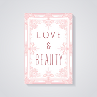 Love & Beauty Floral Poster — vista posteriore