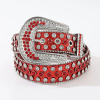 Luxury Rhinestone Y2K Faux Leather Belt — dettaglio della stampa