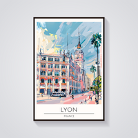 Lyon Clock Tower Poster — vista frontale