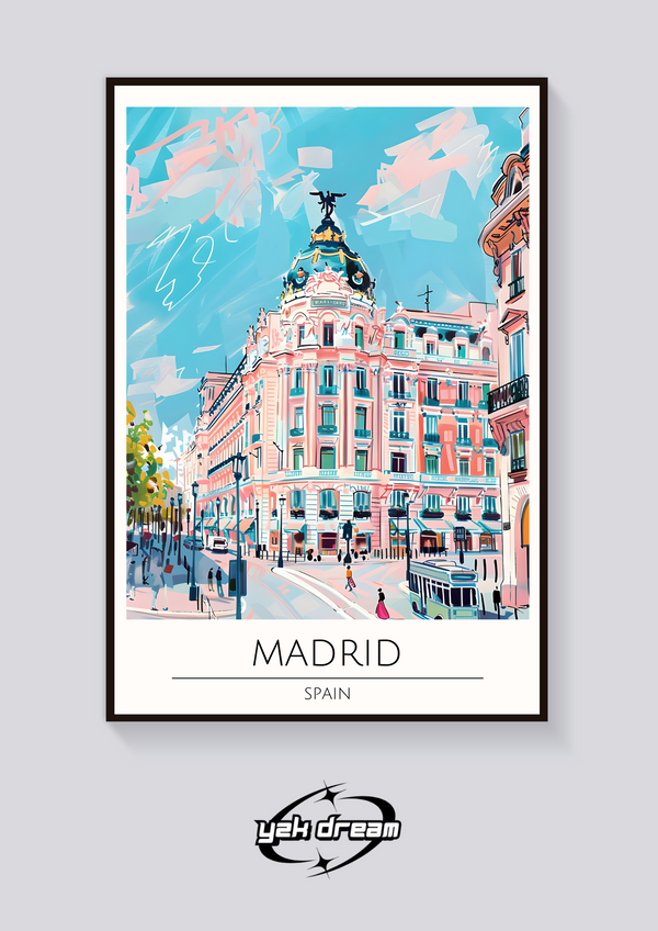 Madrid Metropolis Building Poster