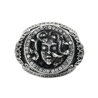 Medusa Snake Ring — vista frontale