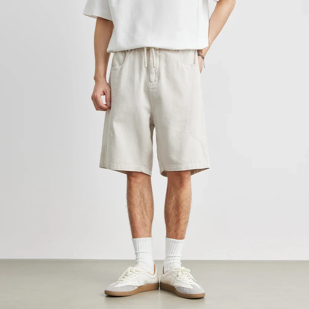 Mens Cotton Y2K Jort Length Shorts — vista posteriore