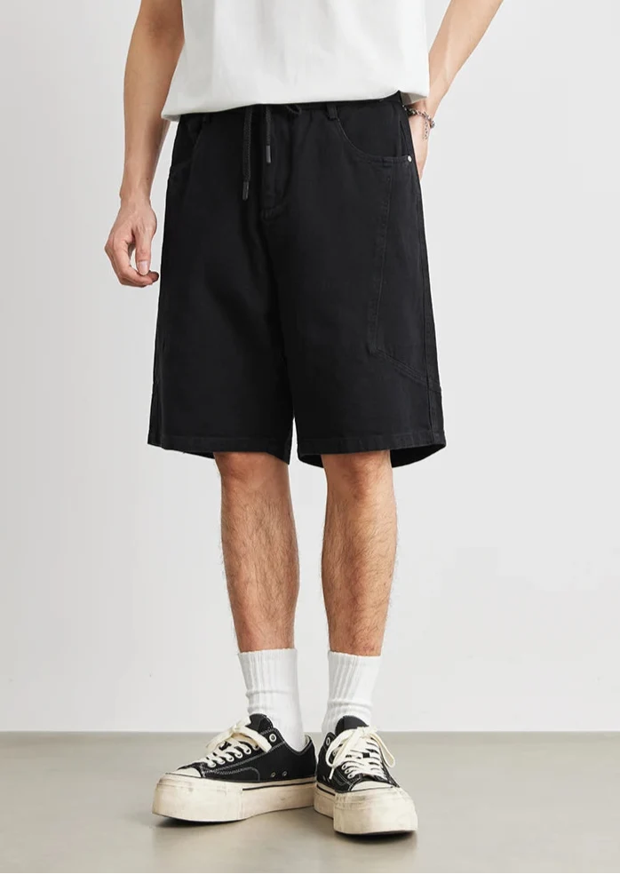 Mens Cotton Y2K Jort Length Shorts — dettaglio del tessuto