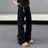 Mens Y2K American Style Micro Flared Denim Jeans