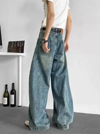 Mens Y2K Baggy Jeans Wide Leg Jeans — in alternativa