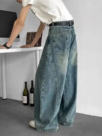 Mens Y2K Baggy Jeans Wide Leg Jeans — dettaglio