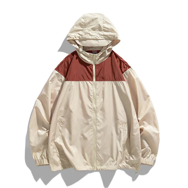 Mens Y2K Lightweight Windbreaker Jacket