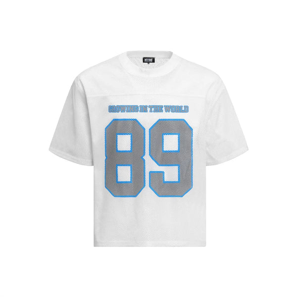 Mesh Short Sleeve Y2K Classic Football Jersey — vista frontale