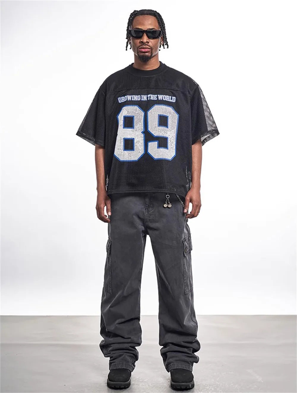 Mesh Short Sleeve Y2K Classic Football Jersey — vista completa