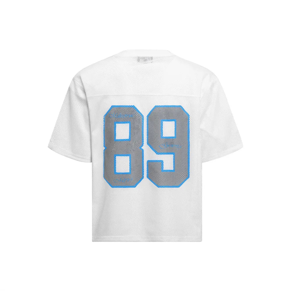 Mesh Short Sleeve Y2K Classic Football Jersey — vista frontale