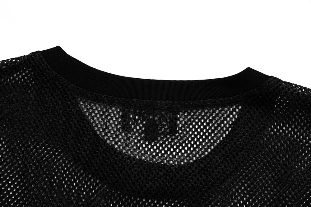 Mesh Short Sleeve Y2K Classic Football Jersey — dettaglio