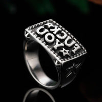 Mirrored FU Ring — vista posteriore
