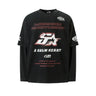 Mock Layered Y2K Racing Graphic Long Sleeve Top