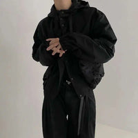 New Style Y2K Baggy Cargo Jacket Coat — vista frontale