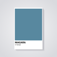 Niagara Blue 17 4123 Poster — vista posteriore
