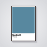 Niagara Blue 17-4123 Poster
