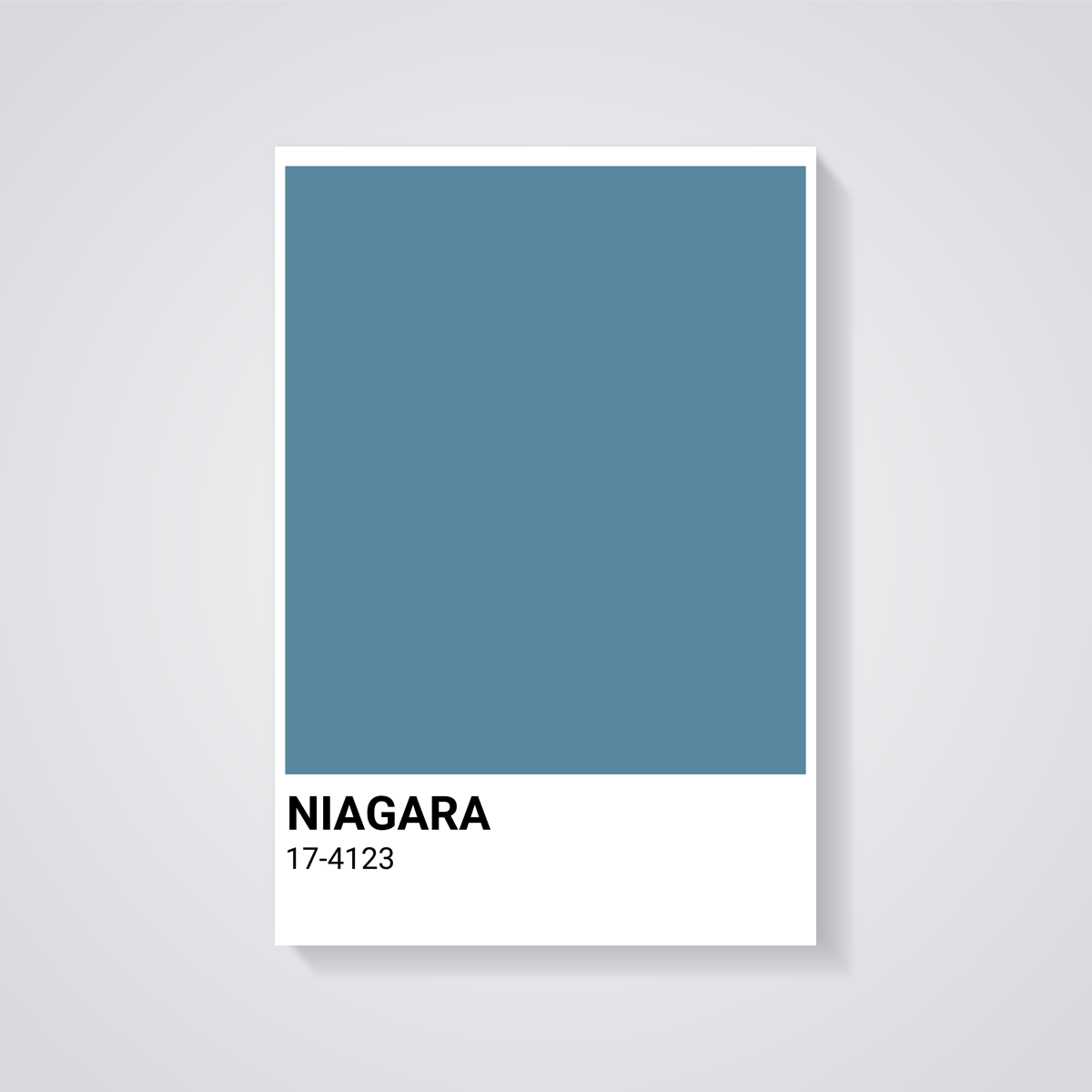 Niagara Blue Shade Poster — vista posteriore