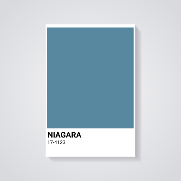 Niagara Blue Shade Poster