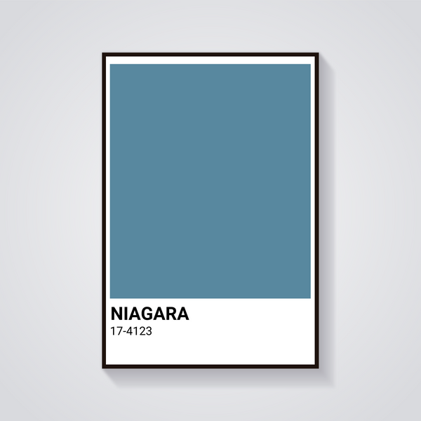 Niagara Blue Shade Poster — vista frontale