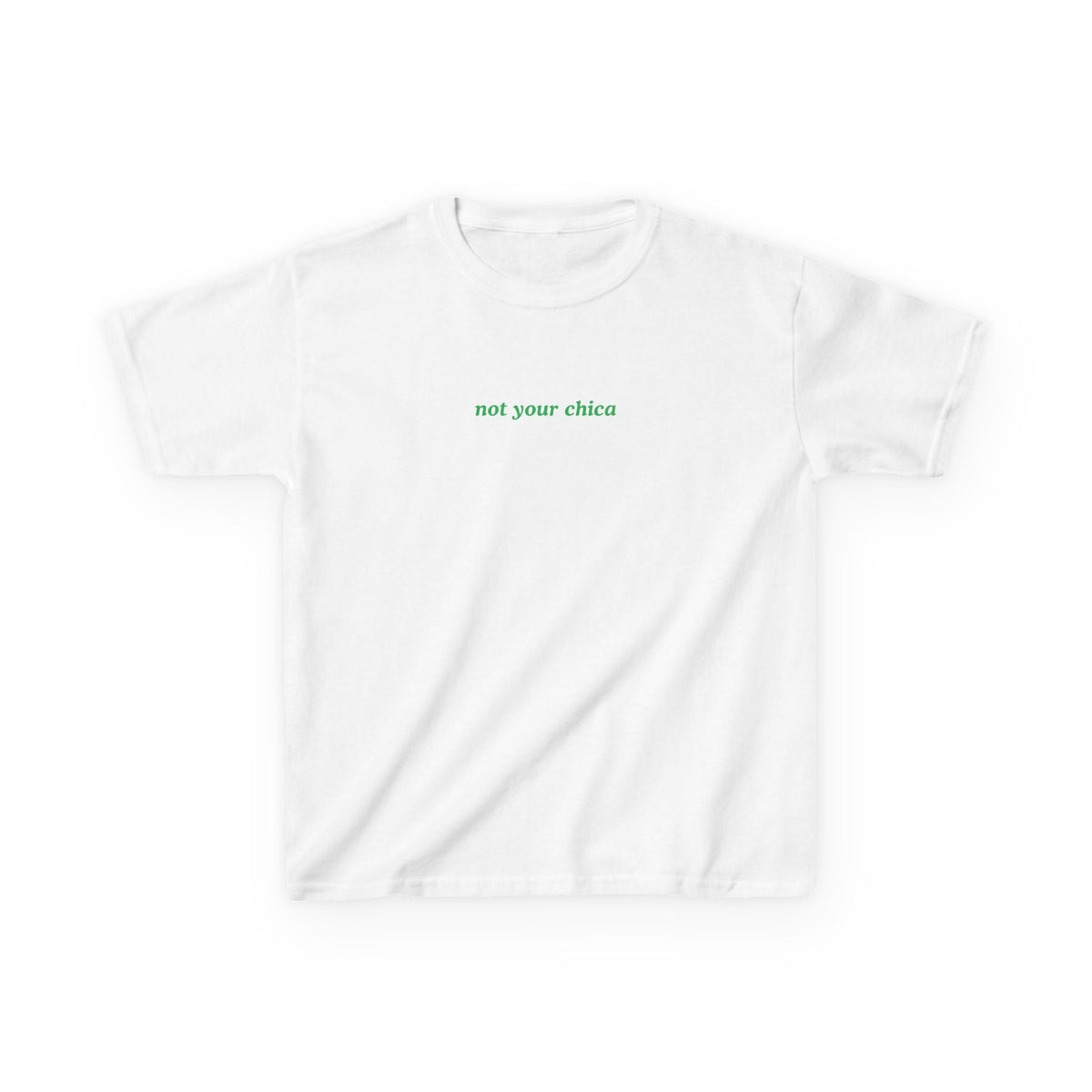 Not Your Chica Baby Tee — dettaglio