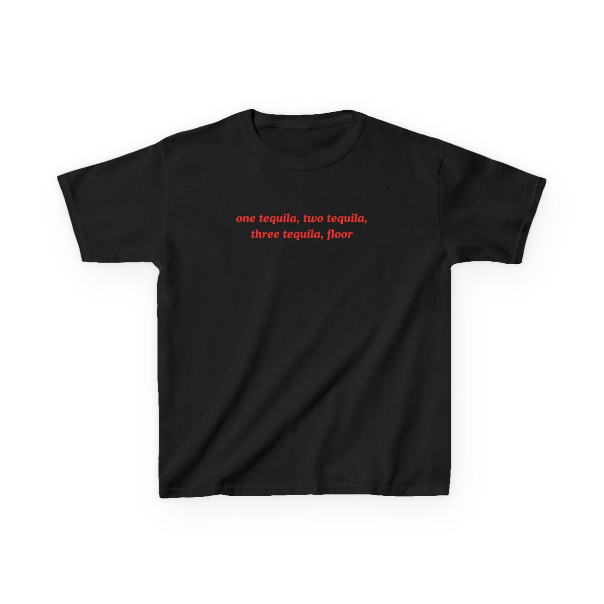 One Tequila Floor Baby Tee — vista frontale