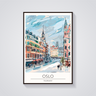 Oslo Cityscape Poster