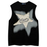 Oversized Star Patchwork Y2K Tank Top