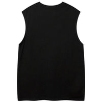 Oversized Star Patchwork Y2K Tank Top — in alternativa