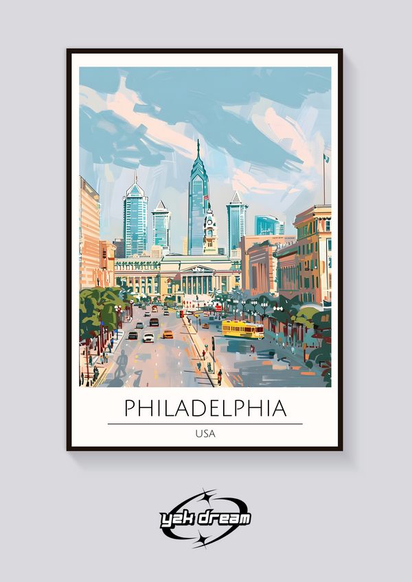 Philadelphia Cityscape Poster