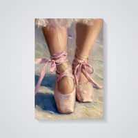 Pink Ballet Slippers Poster — vista posteriore