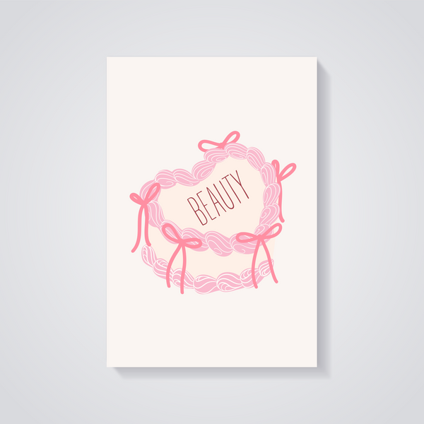 Pink Beauty Cake Poster