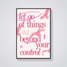 Pink Birds Letting Go Poster
