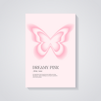 Pink Butterfly Dream Poster — vista posteriore