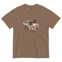 Pink Classic Car Graphic Heavyweight T Shirt — dettaglio