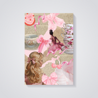 Pink Coquette Collage Poster — vista posteriore