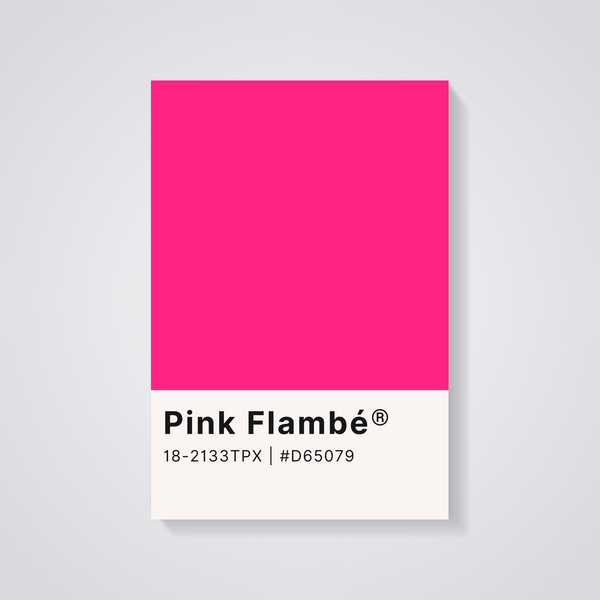 Pink Flambé Swatch Poster