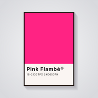 Pink Flambé Swatch Poster — vista frontale