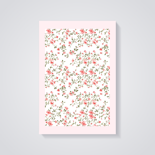 Pink Floral Aesthetic Poster