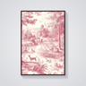 Pink Forest Deer Poster