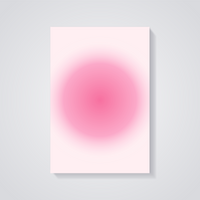 Pink Gradient Swirl Poster — vista posteriore