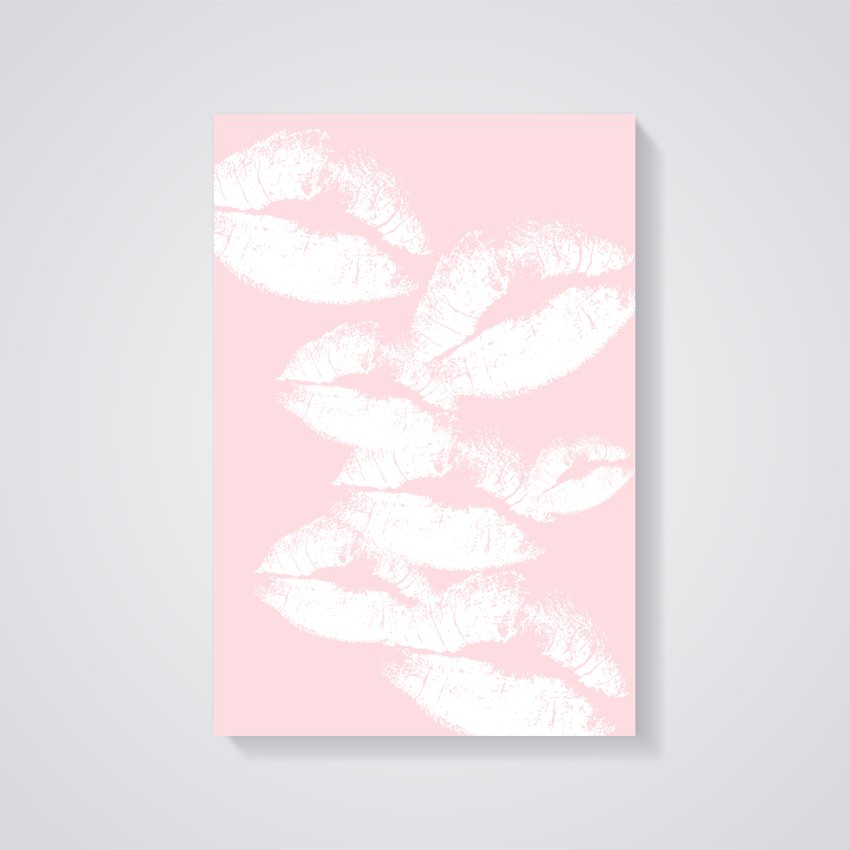Pink Lips Poster — vista posteriore