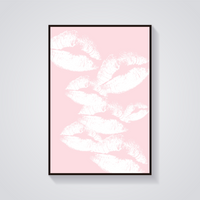 Pink Lips Poster — vista frontale