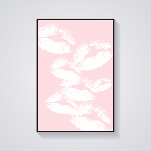 Pink Lips Poster — vista frontale
