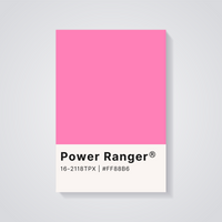 Power Ranger Pink Poster — vista posteriore