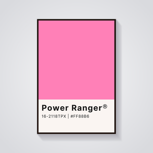 Power Ranger Pink Poster — vista frontale