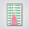 Preppy Chrysler Building New York Poster