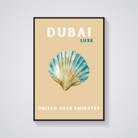 Preppy Dubai Shell Poster — vista frontale