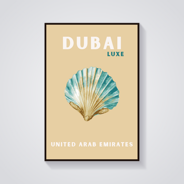 Preppy Dubai Shell Poster — vista frontale