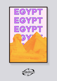 Preppy Egypt Destination Poster — vista posteriore