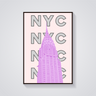 Preppy NYC Chrysler Building Poster